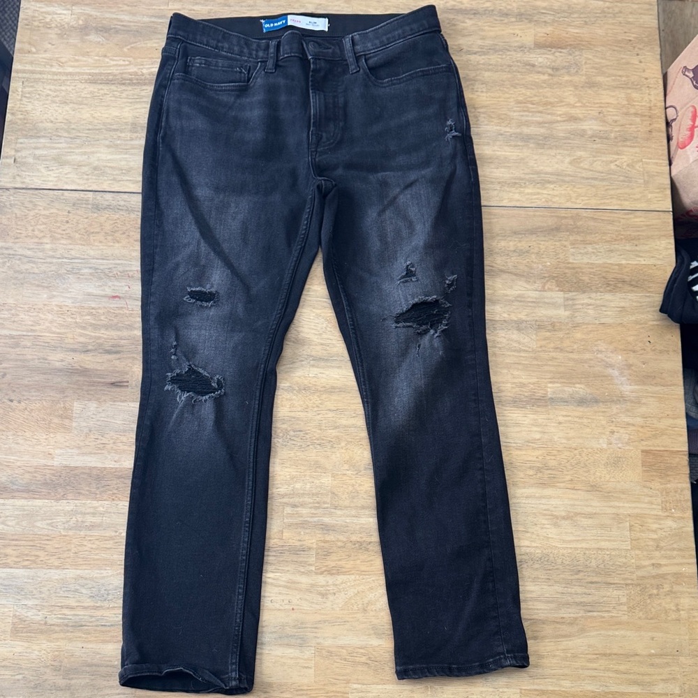 Old Navy Men's Slim Jeans - Black